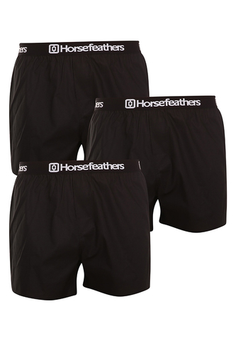 3PACK pánské trenky Horsefeathers Frazier black (AM096A) XL