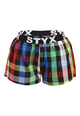 Dámské trenky Styx sportovní guma vícebarevné (T1012)  L