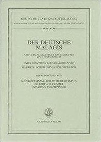Der deutsche Malagis nach den Heidelberger Handschriften Cpg 340 und 315