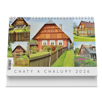 Chaty a chalupy 2026 - stolní kalendář