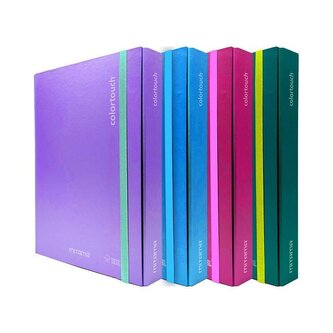 Desky s gumičkou "Color Touch", 5cm, červená, MITAMA 62034-90281