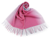 Letní šátek / šála s třásněmi ombré 70x180 cm - 1 ks - 10 mint růžová