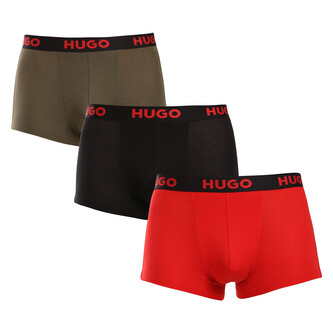3PACK pánské boxerky HUGO vícebarevné (50496723 965) L