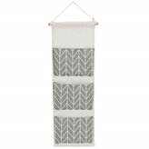 Závěsný organizér 3 kapsy SPRINGOS HA0143 šedý s pruhy