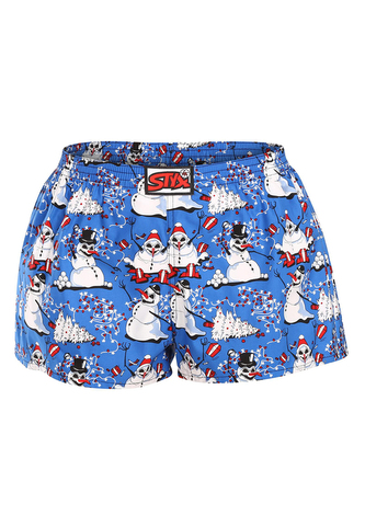 Dámské trenky Styx art klasická guma Vánoce sněhuláci (K1751) S