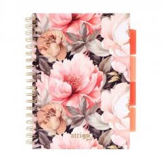 Kołozeszyt Pads B5/100K kratka Kwiaty beżowy