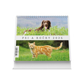 Psi a kočky 2026 - stolní kalendář