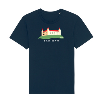Tričko Bratislavský hrad modré Modré XXL