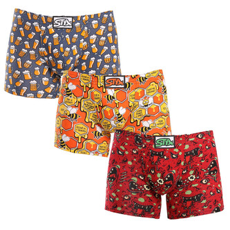 3PACK pánské boxerky Styx long art klasická guma vícebarevné (3F13714) L 3PACK pánské boxerky Styx long art klasická guma vícebarevné (3F13714) L