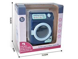 Pračka na baterie, světlo, zvuk, 13,5x13,5x8cm, W/B