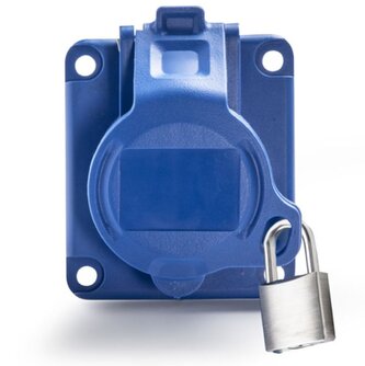 Zásuvka vestav. uzamyk. 23M238L IP44-54/230V/16A/3P 6h, šikmá 10°, mikrospínač - SpeedPRO