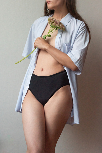 Menstruační kalhotky Meracus Hi Cut Black Plus (MEMS031) S