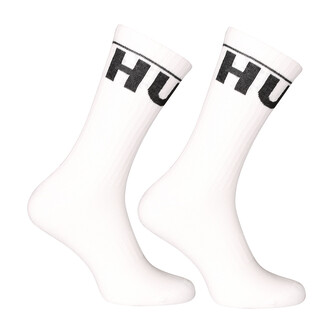 2PACK ponožky Hugo vysoké bílé (50510647 100) L