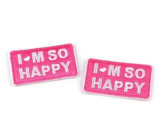 Nažehlovačka I´m so happy - 10 ks - 1 pink