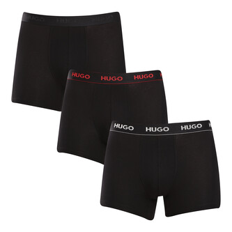 3PACK pánské boxerky HUGO černé (50517886 991) M