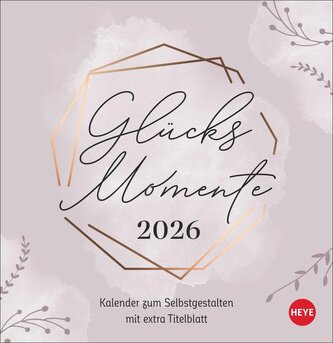 Kreativkalender zum Aufstellen Glücksmomente 2026