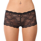 Dámské kalhotky Gina černé s krajkou (13005) M