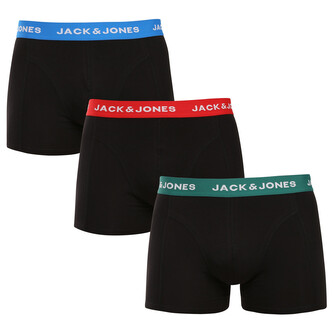 3PACK pánské boxerky Jack and Jones černé (12271554) M