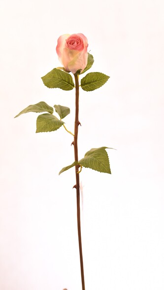 Květina UH růže růžová 51 cm