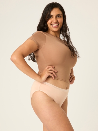 Menstruační kalhotky Modibodi Classic Bikini Moderate-Heavy Beige (MODI4008B) XL