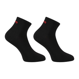 2PACK ponožky HUGO kotníkové černé (50516396 001) M
