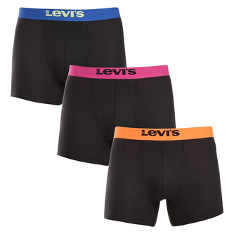 3PACK pánské boxerky Levis černé (701229547 001) M
