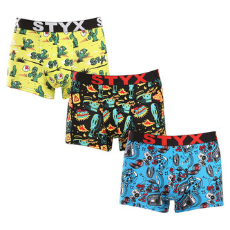 3PACK Pánské boxerky Styx art sportovní guma nadrozměr (3R13188) 5XL