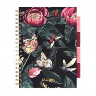 Kołozeszyt Pads B5/100K kratka Kwiaty zielony