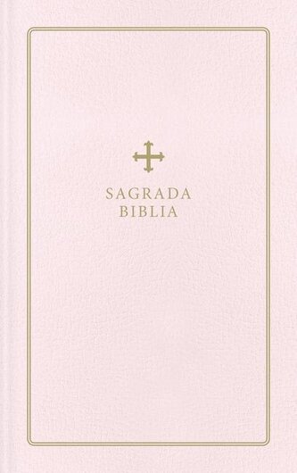 Biblia Católica, Regalos Y Ceremonias, Piel Reciclada, Rosado, Comfort Print