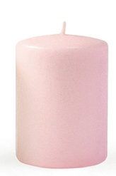 Świeca CLASSIC CANDLES Walec duży 7xh17,5cm różowa parafinowa