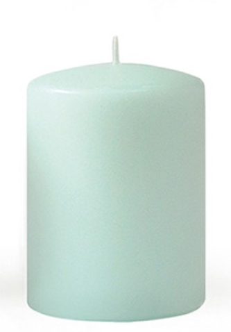 Świeca CLASSIC CANDLES Walec średni 7xh14cm miętowa parafinowa