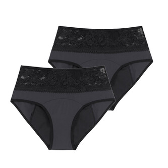 2PACK Menstruační kalhotky Dorina Eco Moon Lace Midi (DOR052) XS