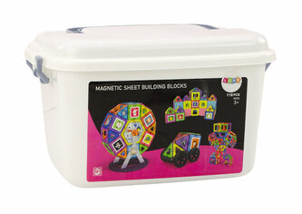 Klocki magnetyczne w kuferku 118el