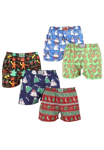 5PACK pánské trenky Styx art klasická guma vícebarevné (5A1408134) XL