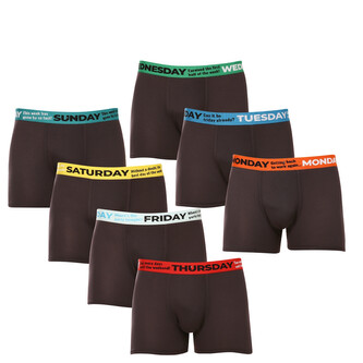 7PACK pánské boxerky Gianvaglia černé (GVG-5068) XXL