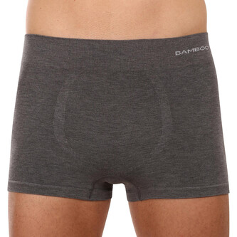 Pánské boxerky Gino bezešvé bambusové šedé (53005) S