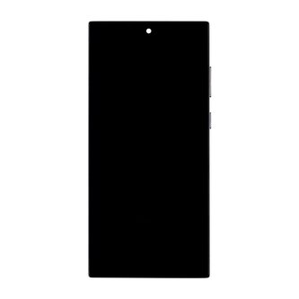 LCD display + Dotyk + Přední Kryt pro Samsung S908 Galaxy S22 Ultra Phantom Black