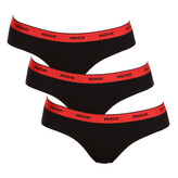 3PACK dámské kalhotky HUGO černé (50480157 005) M