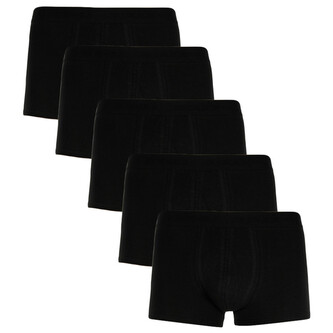5PACK pánské boxerky Jack and Jones černé (12176266) XL