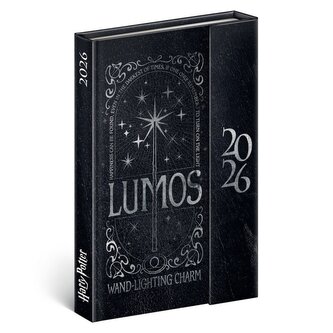 Diář 2026: Harry Potter/Lumos - týdenní, magnetický, 11 x 16 cm