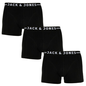 3PACK pánské boxerky Jack and Jones černé (12171944) XXL