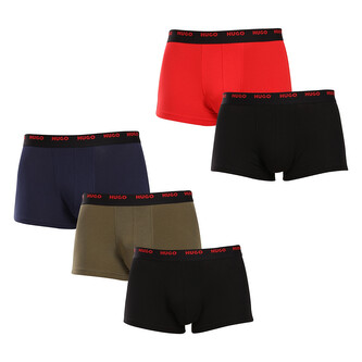5PACK pánské boxerky HUGO vícebarevné (50479944 967) M