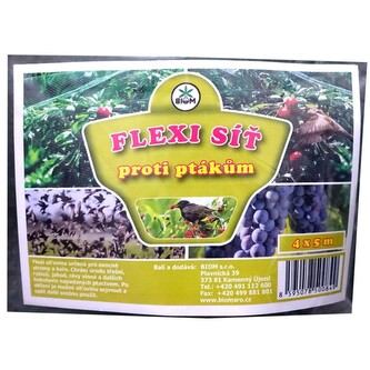 Sítě proti ptákům 4 x 5 m, flexi"