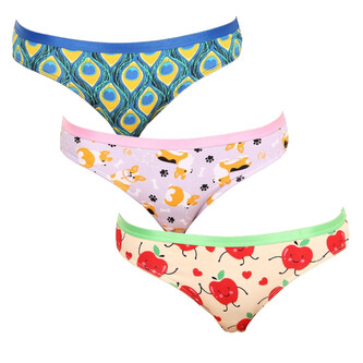 3PACK veselé dámské kalhotky Dedoles (K054241161) M