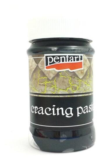 Pasta 3D do spękań czarna 100ml. Pentart