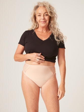 Menstruační kalhotky Modibodi Sensual French Cut Moderate-Heavy Beige (MODI4030B) M