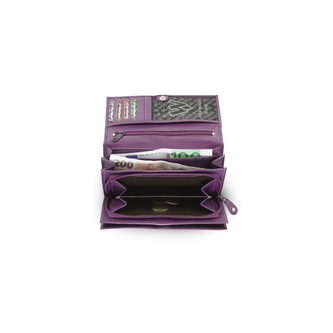Dámská kožená psaníčková peněženka Arwel 2120­ - fialová