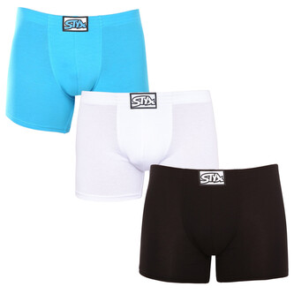 3PACK pánské boxerky Styx long klasická guma vícebarevné (3F96019) XL 3PACK pánské boxerky Styx long klasická guma vícebarevné (3F96019) XL