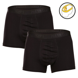 2PACK pánské boxerky Pietro Filipi balls holder černé (2BCL001) L