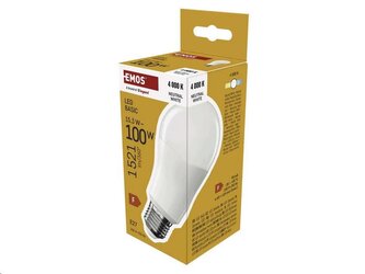 LED žárovka EMOS ZL5F68 Basic A60 / E27 / 15,3W (100 W) / 1521 lm / neutrální bílá